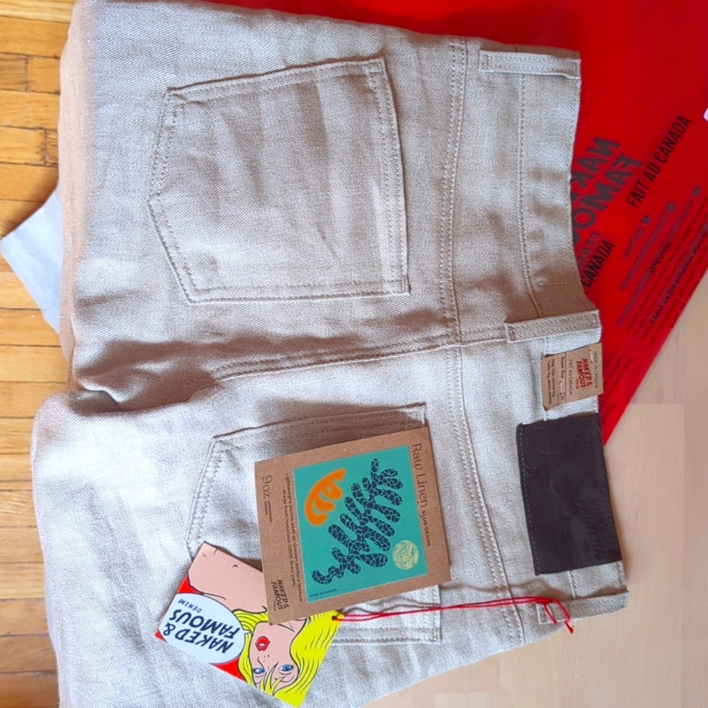 Naked and Famous Raw Linen Super Guy KeNs